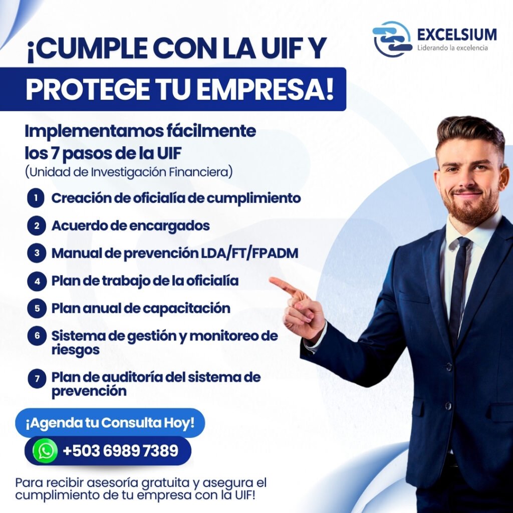 Manual de cumplimiento UIF El Salvador - Guía para prevenir lavado de dinero 2025